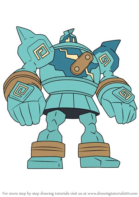 how to draw golurk.